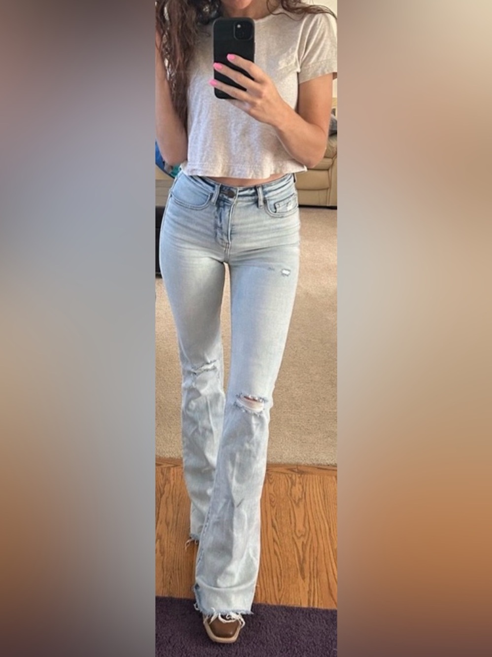 Vs pink xsmall crop top